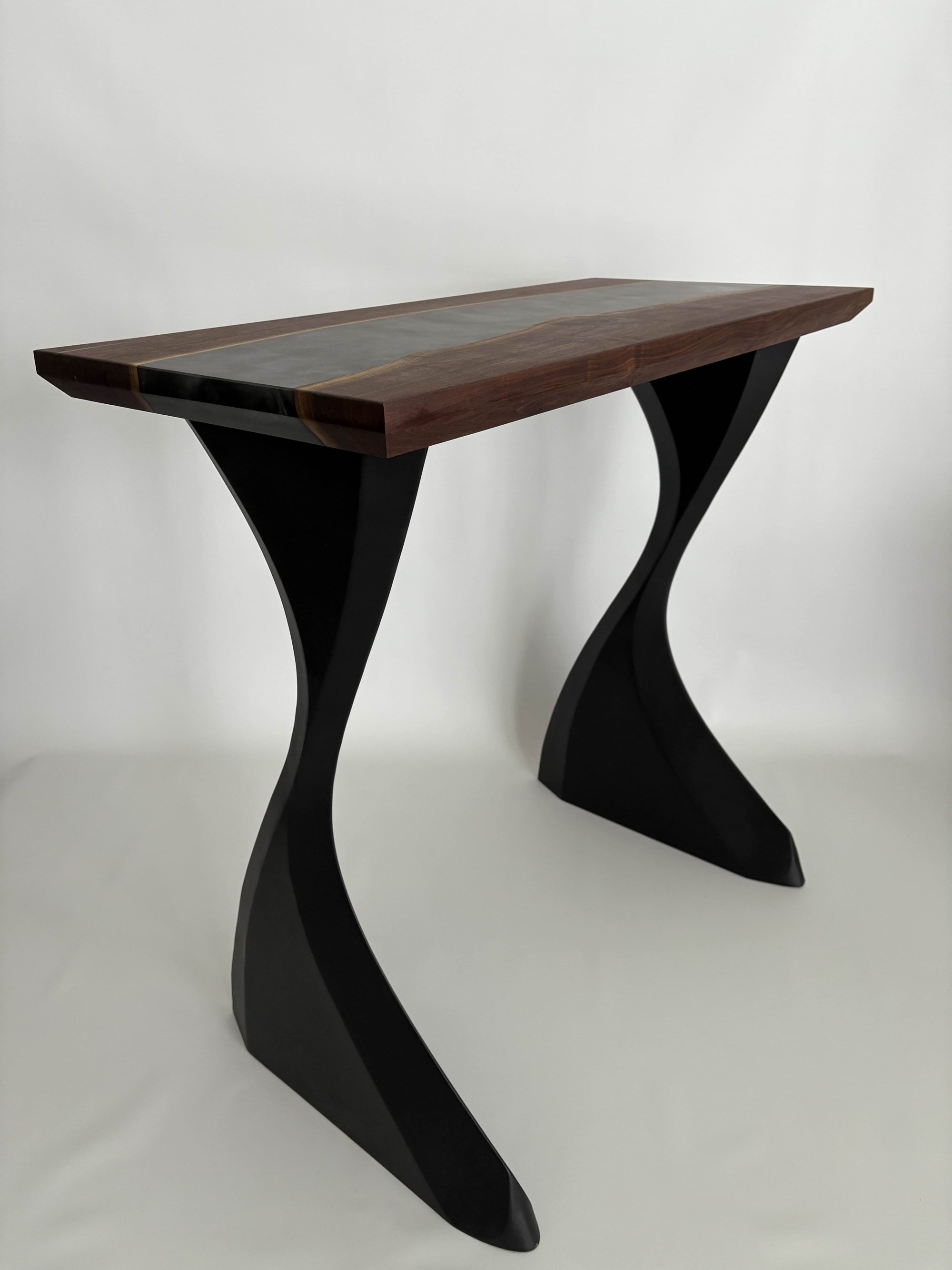 Swirling Shadows Walnut Table