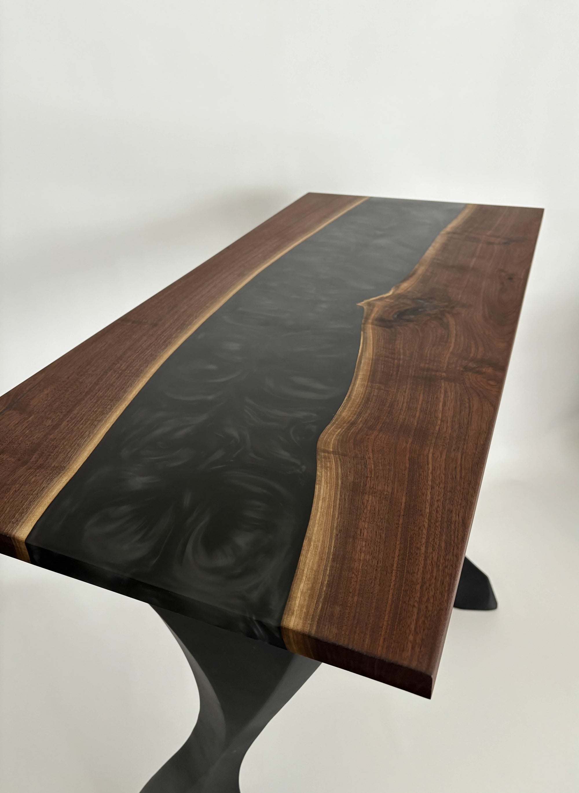 Swirling Shadows Walnut Table